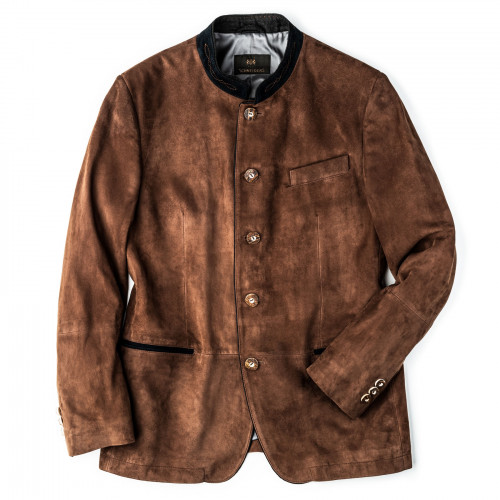 Men's Ferdi Austrian Suede Jacket in Tobacco