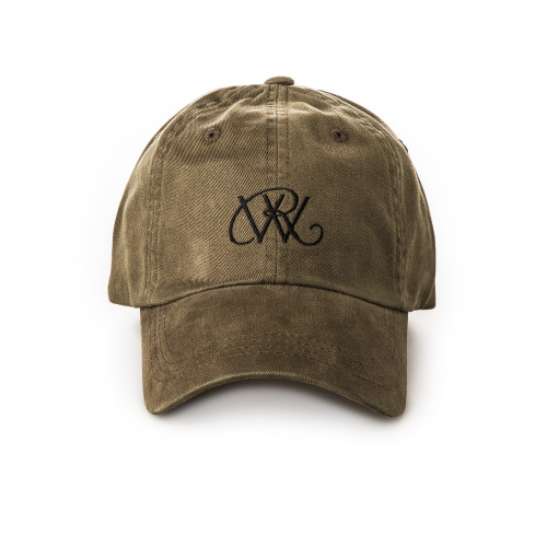 Twill Logo Cap in Rifle Green