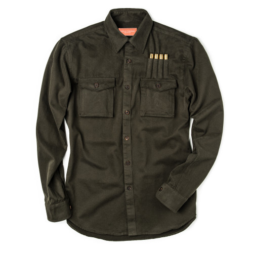 The Expedition Safari Shirt in Brushed Green