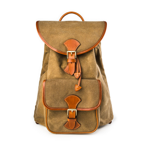 Explora Rucksack in Sand Waxed Cotton