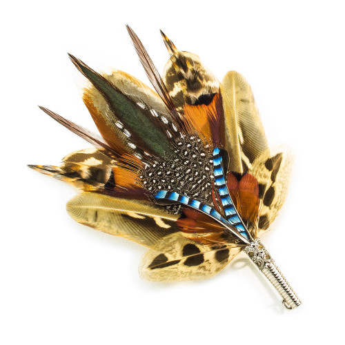 Natural Feather Pin