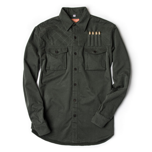 Expedition Safari Shirt in Brushed Bush Green