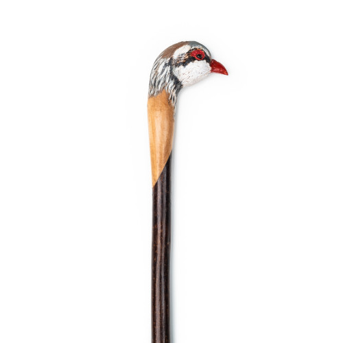 Hand Carved French Partridge Walking Stick