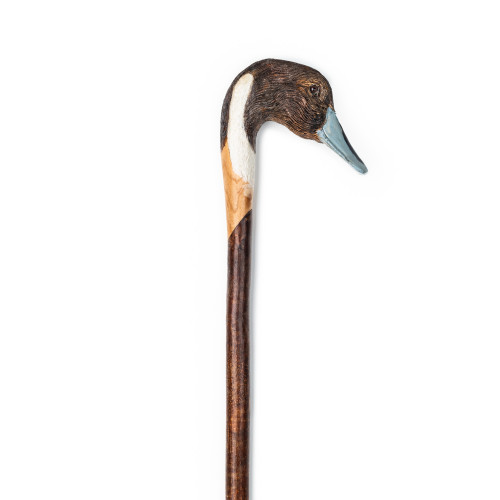 Hand Carved Pintail Walking Stick