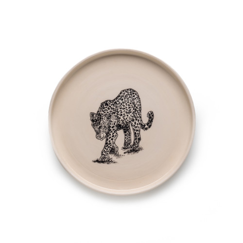 Small Hand Painted Leopard Dish