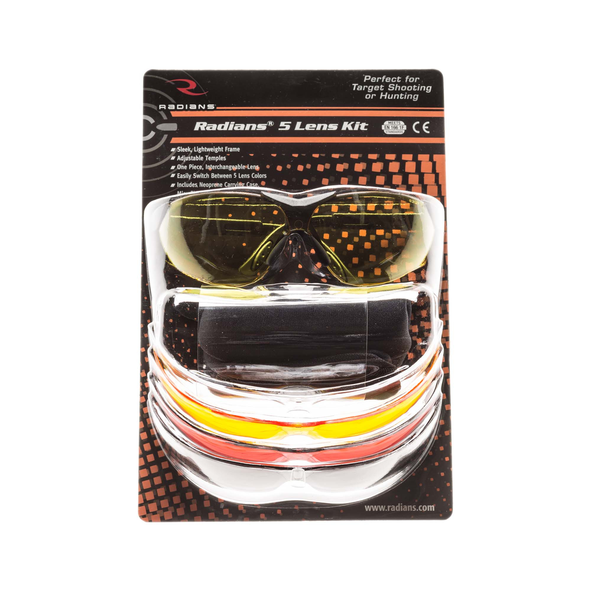 Radians Shooting Glasses 5 Lense Kit