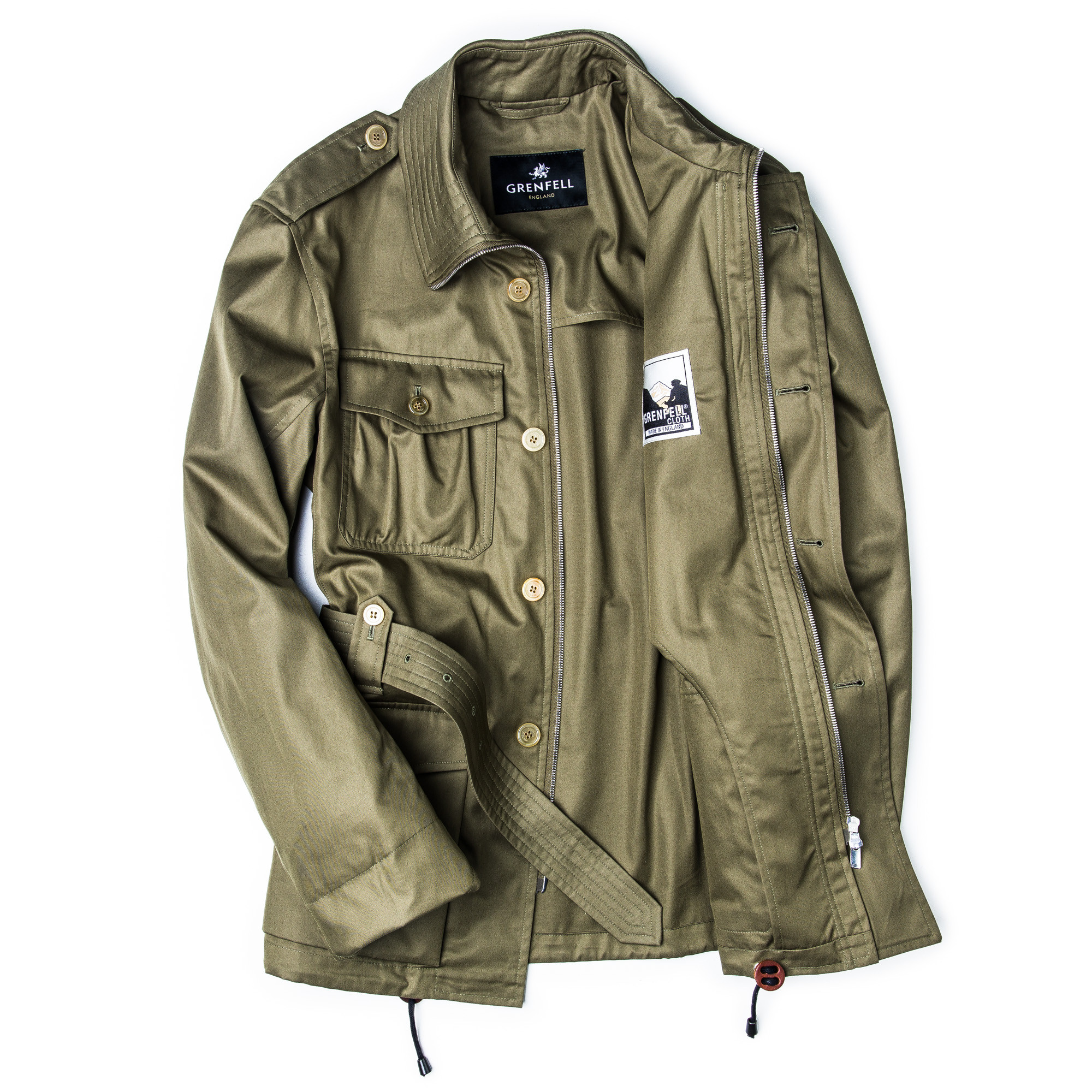 Grenfell Malborough Coat Olive