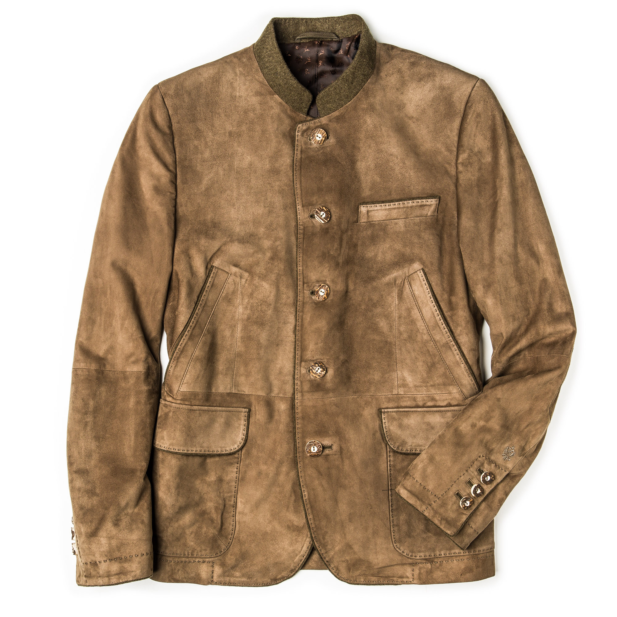 Habsburg - Men's Franz Ferdinand Suede Jacket in Sand