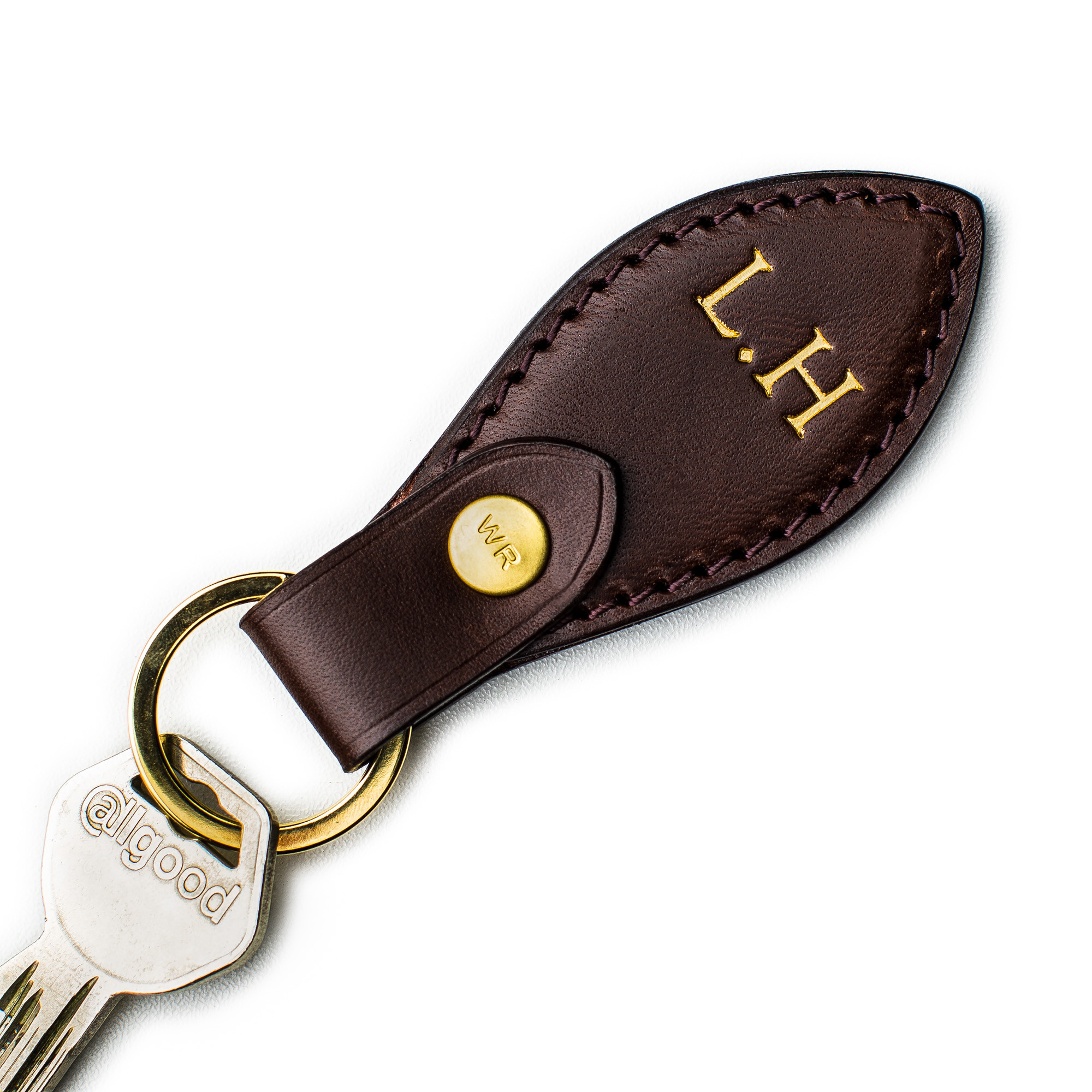 Westley Richards Dark Tan Leather Key Fob