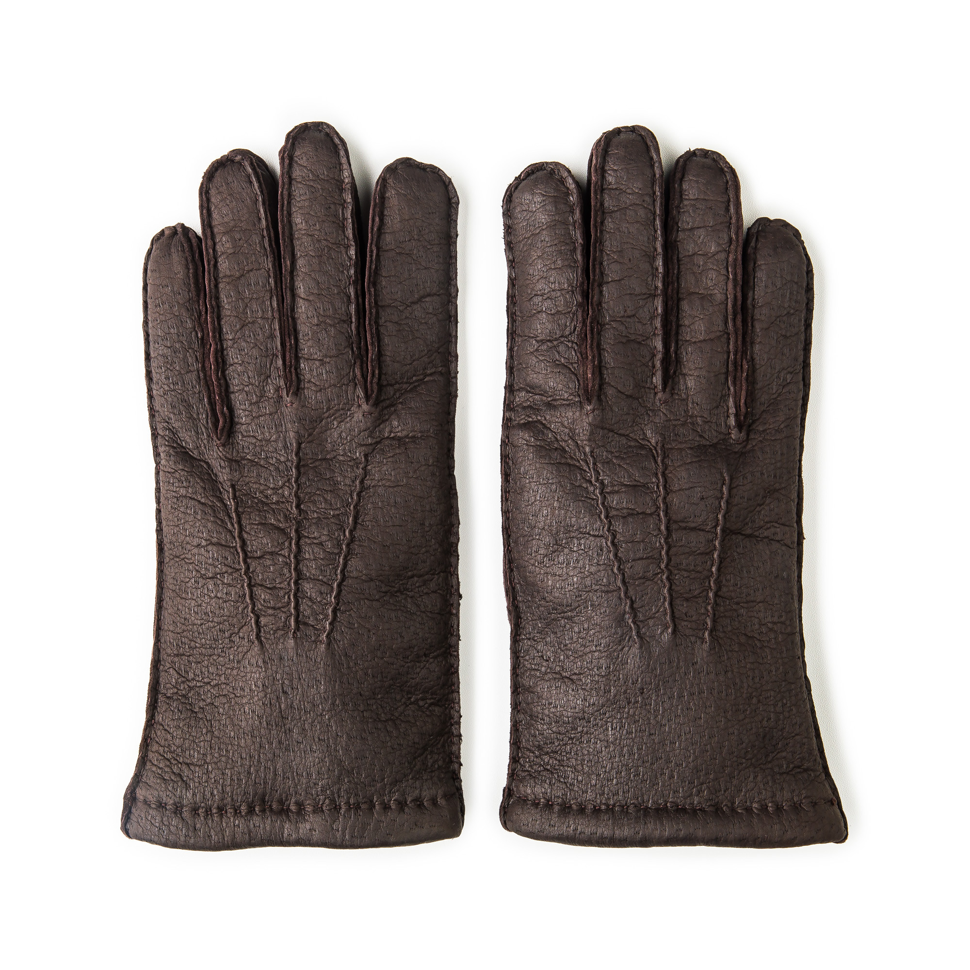 Westley Richards Men's Cashmere Lined Peccary Leather Gloves