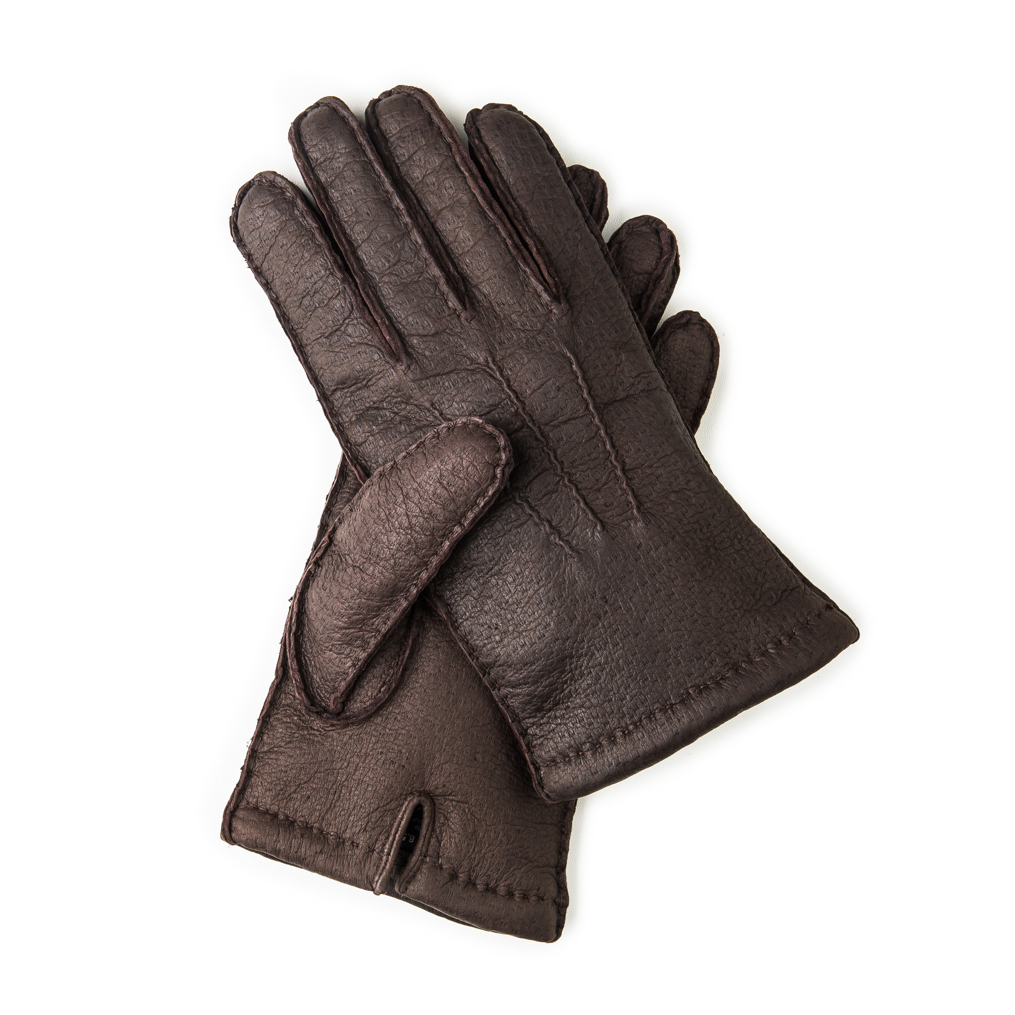 Westley Richards Men's Cashmere Lined Peccary Leather Gloves