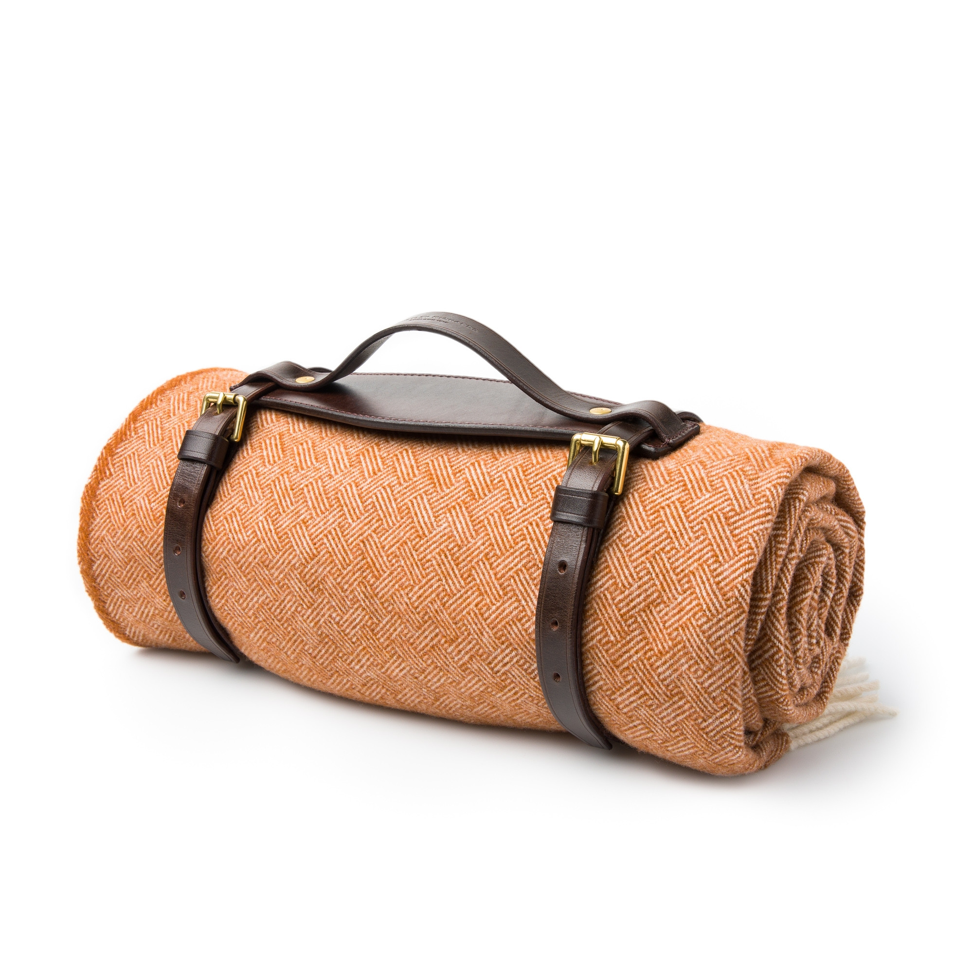 Westley Richards Wool Travel Blanket in Burnt Orange