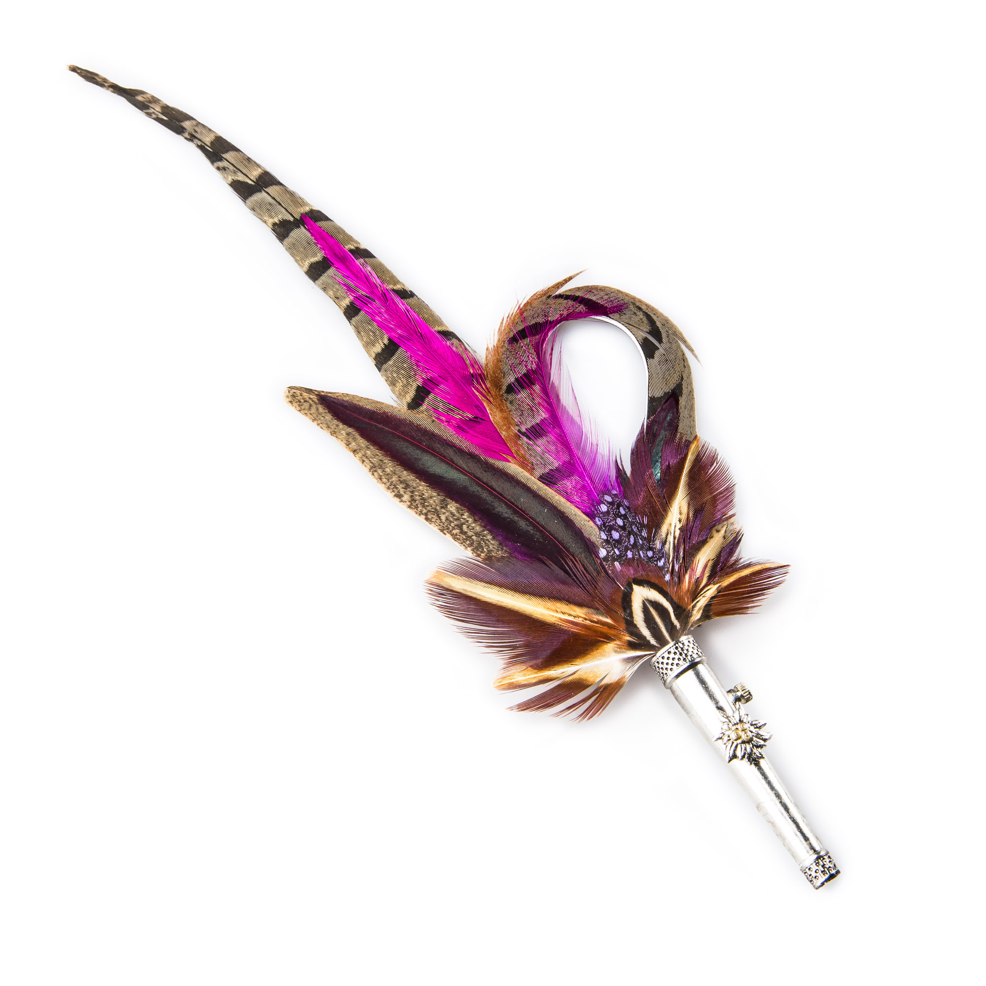 Pink Feather Hat Pin