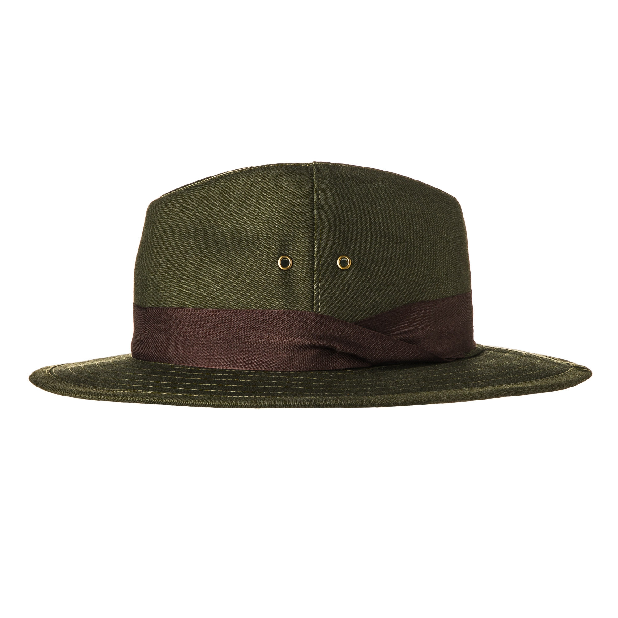 Westley Richards Hunting Hat with Brown Herringbone Band