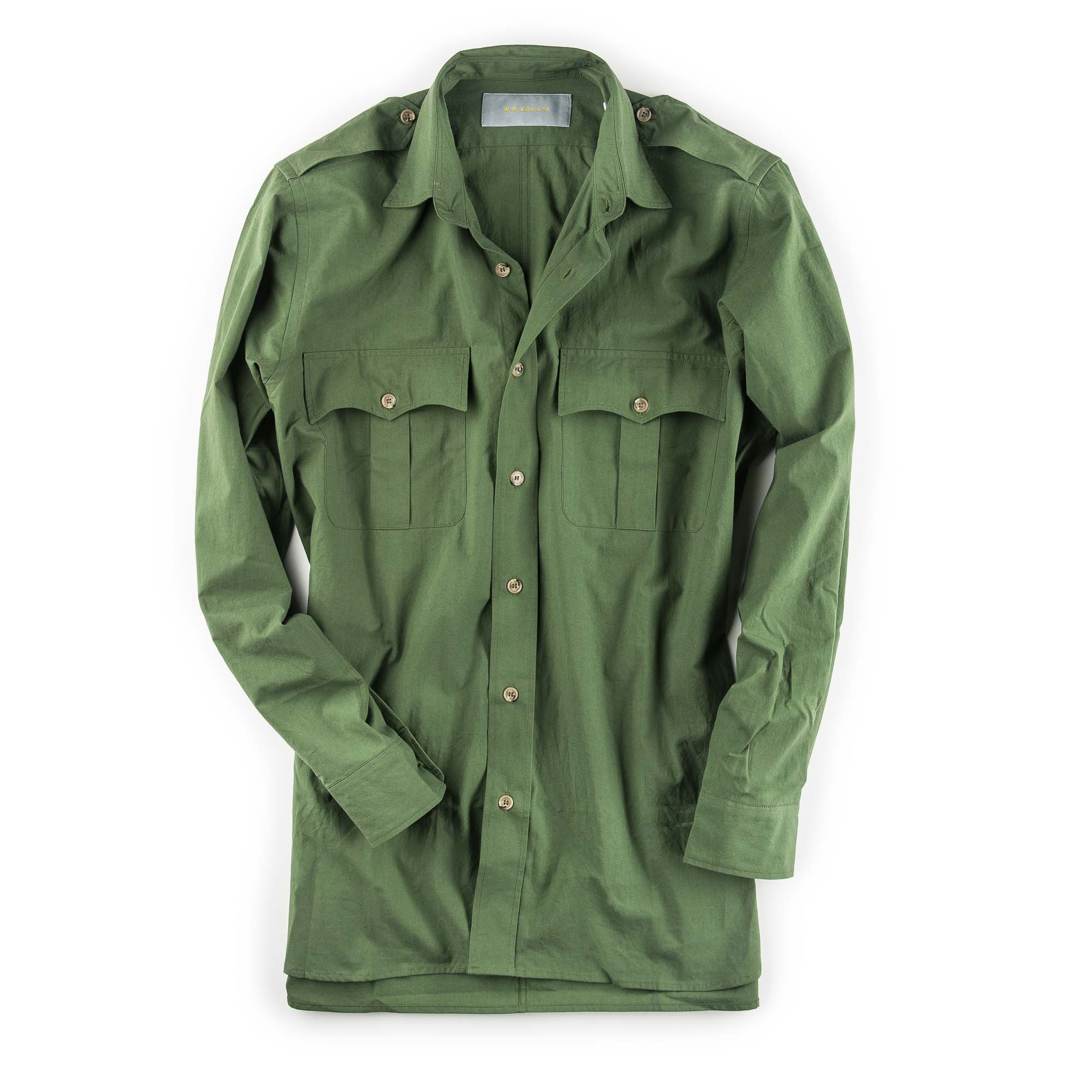 Green safari shirt