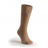 Wool Boot Socks in Camel