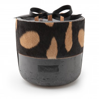 XL Luxury Candle with Zebra Hide