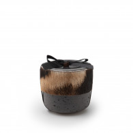 Small Luxury Candle with Zebra Hide