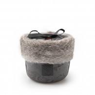Medium Luxury Candle with Rabbit Fur