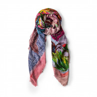 Peter Beard Collaboration Conference of Birds Scarf