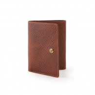 Aston 8cc Tri-fold Wallet in Horween Cognac