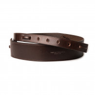  2" Leather Rifle Sling in Dark Tan