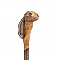 Hand Carved Hare Walking Stick