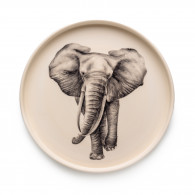 Large Hand Painted Elephant Dish