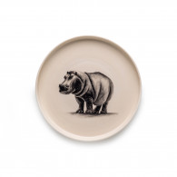 Small Hand Painted Hippo Dish