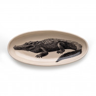 Large Hand Painted Crocodile Dish