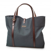 20L Tote Bag In Petrol Blue Twill Canvas