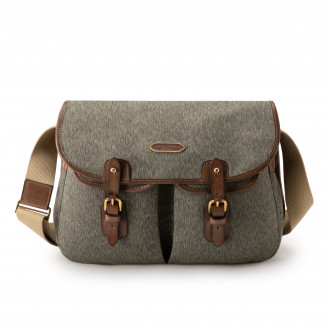 Westley Richards Bishop Bag in Swiss Army Salt & Pepper Fabric