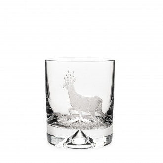 Westley Richards Hand Engraved Crystal Glass - Roebuck