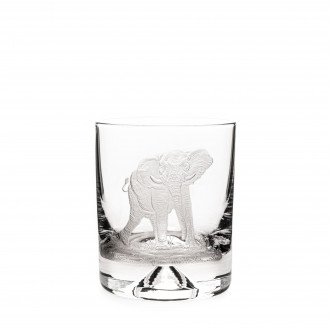 Westley Richards Hand Engraved Crystal Glass - Elephant