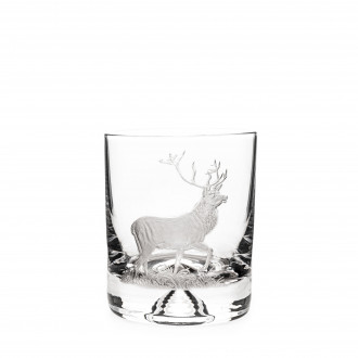 Westley Richards Hand Engraved Crystal Glass - Stag