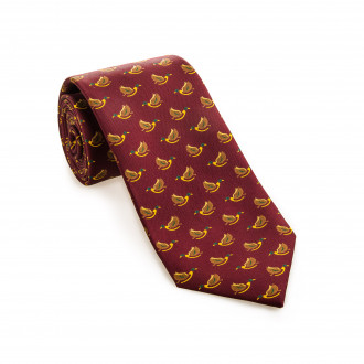 Westley Richards Silk Mallard Tie in Chianti