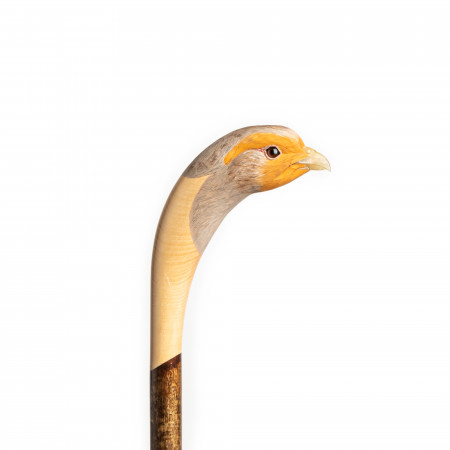 Westley Richards Hand Carved Grey Partridge Walking Stick
