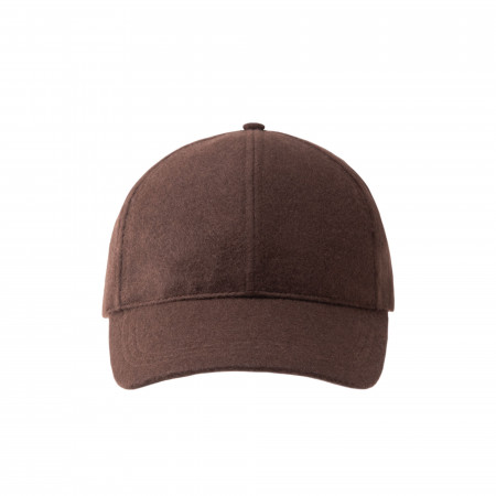 Cashmere Ball Cap in Bark