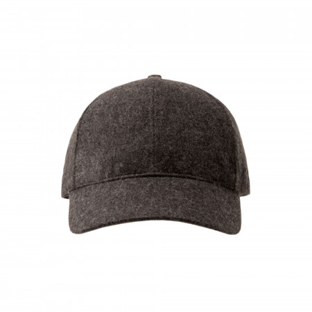 Cashmere Ball Cap in Charcoal