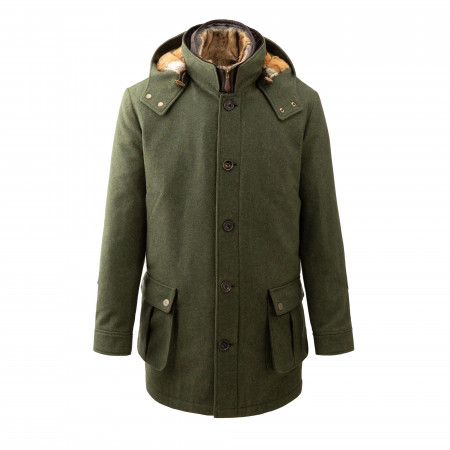 Men's Antonius Fur Lined Coat with Removable Gilet
