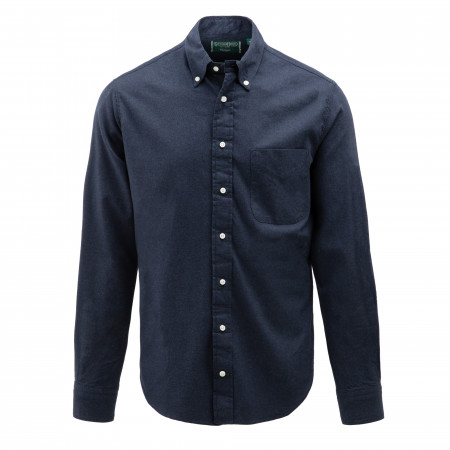 Gitman Vintage Classic Flannel Shirt in Navy
