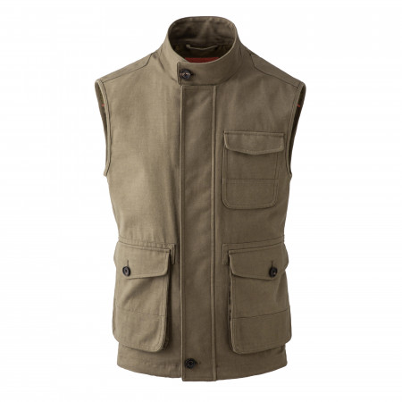 Westley Richards Kruger Safari Vest in Baked Clay