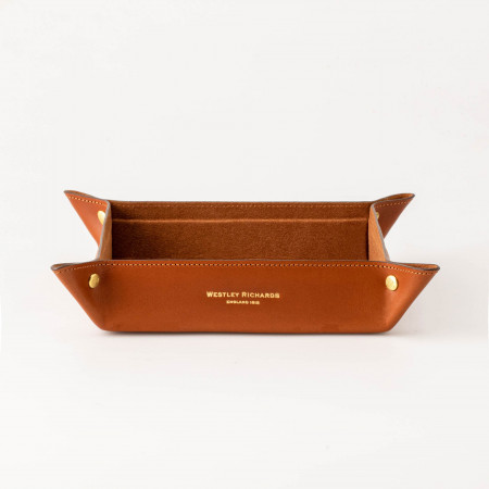 Leather Tray in Mid Tan