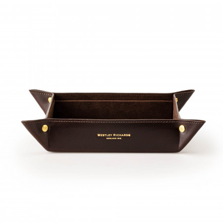 Leather Tray in Dark Tan