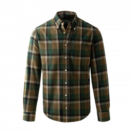 Gitman Vintage Shaggy Check Shirt in Olive