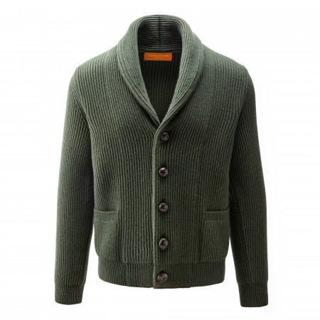 Anglesey Cardigan in Forest