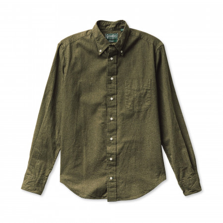 Gitman Vintage Classic Flannel Shirt in Olive