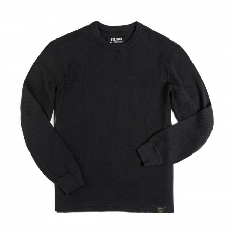 Filson Waffle Knit Thermal Crew Neck in Navy
