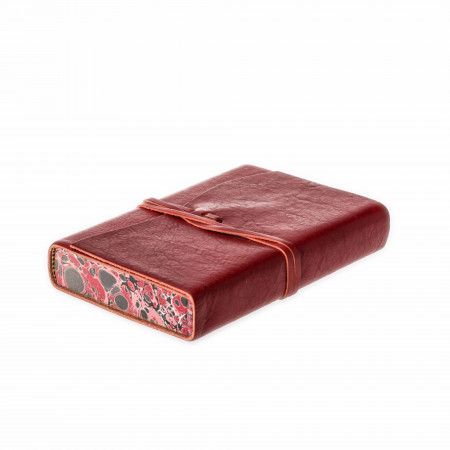 Leather Notebook in Crimson