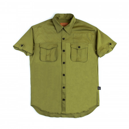 Westley Richards Short Sleeve Campaign Shirt in Khaki